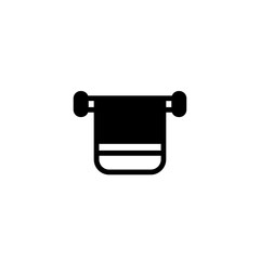 spa clean towel solid icon