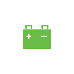 battery car electric solid icon