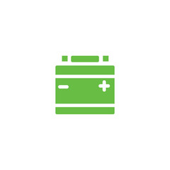 battery car electric solid icon