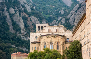 The Montserrat Monastery near Barcelona, Spain