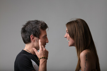 Fototapeta premium Good-natured laughter, cornerstone of love