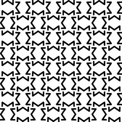 Seamless vector background with repeat pattern. Black and white color. Perfect for fashion, textile design, cute themed fabric, on wall paper, wrapping paper, fabrics and home decor.