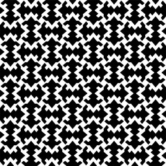 Seamless vector background with repeat pattern. Black and white color. Perfect for fashion, textile design, cute themed fabric, on wall paper, wrapping paper, fabrics and home decor.