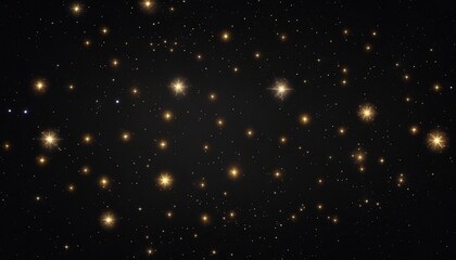 abstract light background Image of stars floating over light spots on black background Generate by AI