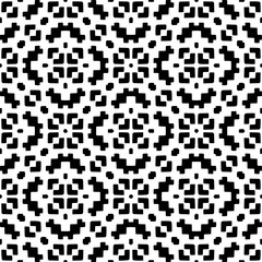 Fototapeta premium Seamless vector background with repeat pattern. Black and white color. Perfect for fashion, textile design, cute themed fabric, on wall paper, wrapping paper, fabrics and home decor.
