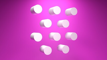 Snowing icon on pink background