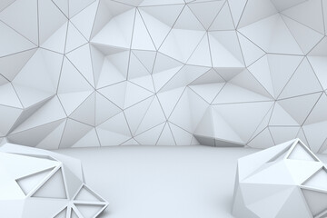 Low Poly or Polygonal Room 3D Backgrounds