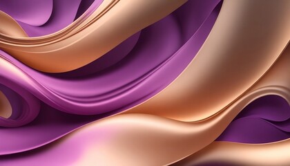 abstract purple background Elegant Silk Wave Background purple and gold Generate by AI
