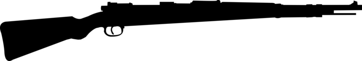 black silhouette of a gun