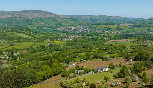 Crickhowell in the Usk Valley.