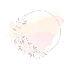 stylized floral vector graphics artwork