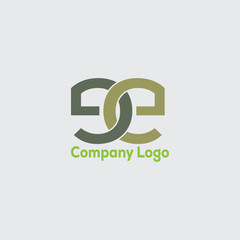 Letter Logo. Letter E here, RGB color mode used.