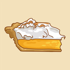 Meringue tart. Popular European tarts.