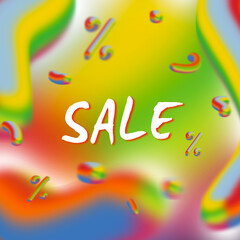 
colorful abstract background for business sale liquid gradient colors of 2023