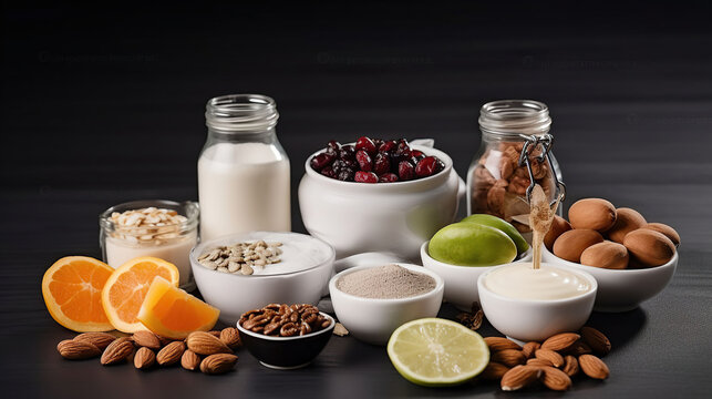 Selection of food for better sleep insomnia rich in tryptophan and melatonin, Generative AI