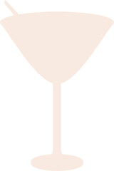 Cocktail glass drawing for design.
