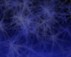 abstract illustration in dark navy blue with neuron-like spots