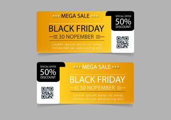 Free vector gradient black Friday sale banner template