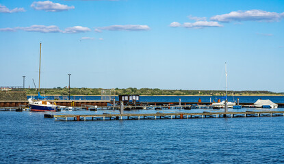 boat on the sea Bitterfeld-Wolfen East Germany