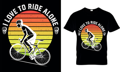 I love to ride alone grange - T-Shirt Design Template