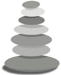 Balanced Stone Tower, file png..