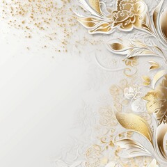 background with gold ornament, generative AI