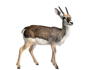 Powerful Presence: A Full-Body Animal on a Transparent Background. Generative AI