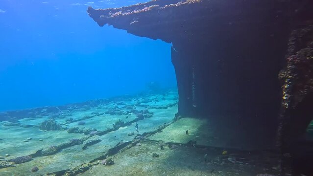 4k video of the wreck of the Million Hope near Nabq, Sharm el Sheikh, Egypt