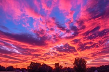 Fototapeta premium Vibrant Sky - Generative AI