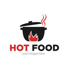 Food Vegan Logo Design Illustration