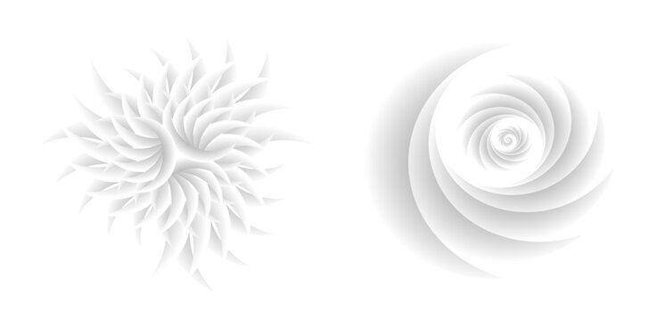 Abstract spiral rainbow design element on white background of twist lines. Vector Illustration eps 10 Golden ratio traditional proportions vector icon Fibonacci spiral. for elegant business card