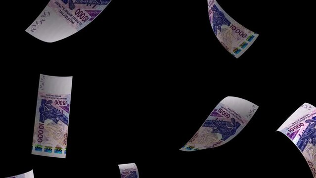 Niger Falling Money Banknote Animation Background