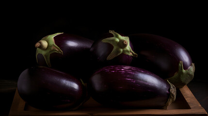 Eggplant, purple eggplant - Generative AI