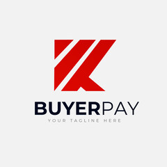 Buyer pay Modern Logo concept for digital online paying gateway companies Logo template