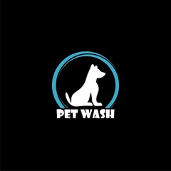 Dog wash icon icon isolated on black background