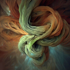 Umbilical cord, abstraction. Generative AI. - obrazy, fototapety, plakaty