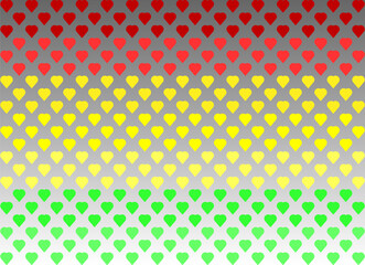 abstract background with multicolored heart shape
