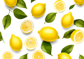 set of lemon slices