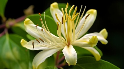 Fototapeta premium honeysuckle generative ai
