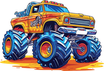 Monster truck cartoon © ionut