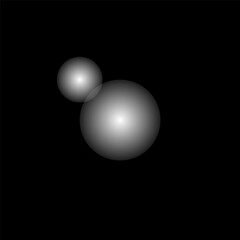 Graphic white bright light highlight