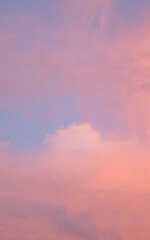Dreamy pink sky