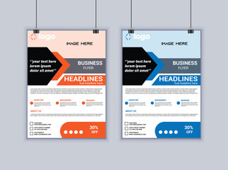 Digital marketing agency flyer design vector template