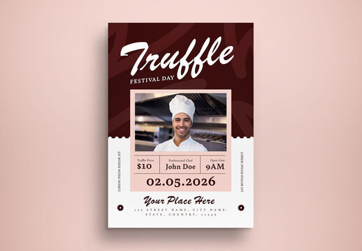 Truffle Festival Day Flyer Layout