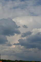 Dark clouds in sky bringing Rain and Storm germany