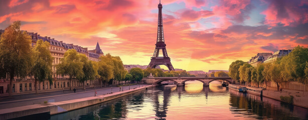paris_and_the_eiffel_tower_during_sunset