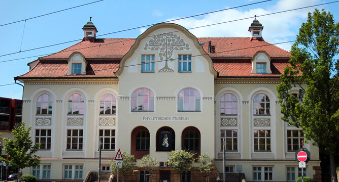 Jena, Germany - May 26, 2023: Jena Phyletisches Museum, or Jena Phyletic Museum, established by the scientist Ernst Haeckel as an institute dedicated to explaining evolution to the public.