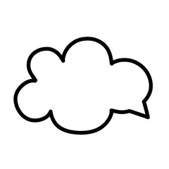 cloud icon on a white background