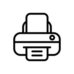 printer sign symbol glyph vector icon