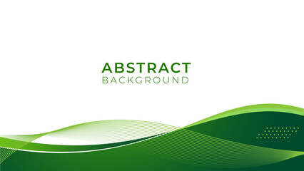 Abstract green background design, Template Vector Green colors, Background with Wave, lines abstract design. © colonyro